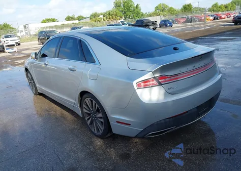 2017 Lincoln Mkz Hybrid Reserve из США, поврежденный, VIN 3LN6L5MUXHR636038